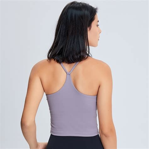 Sexy Y Type Naked Feel Sport Fitness Workout Bras Vest Women Buttery Soft Stretchy Yoga Gym