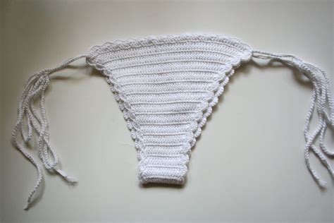 Crochet Bikini Bottom Bikini Bottom White Bottom Summer Etsy