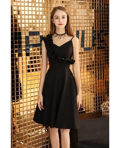 Little Black Chic Short Aline Semi Formal Dress Bls97045