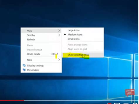 How To Hide Or Show Desktop Icon Windows 10