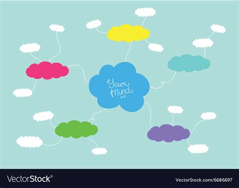 Mindmap Hand Drawn Scheme Infographic Design Vector Image