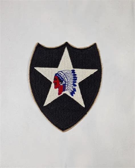 Ww2 Original Us 2nd Infantry Division Shoulder Patch Insignia D Day £