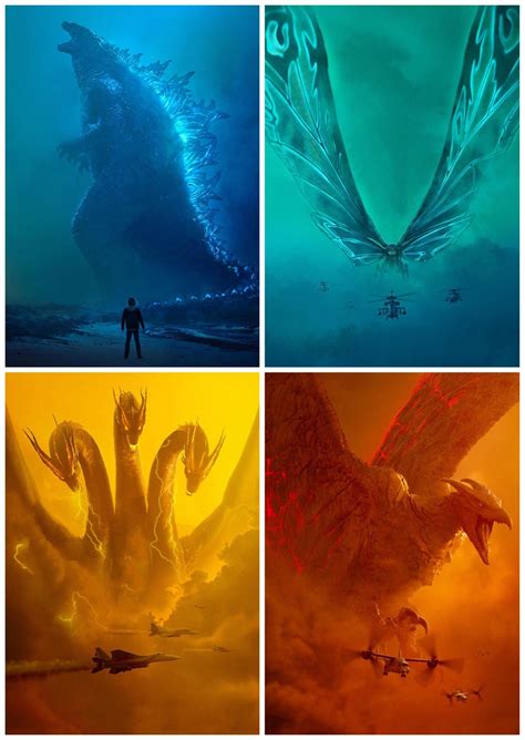 Godzilla king of the monsters film poster. POSTERS DE GODZILLA 2 | 괴물