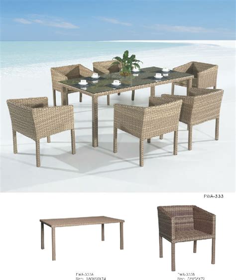 Furniture quotes from vermont craftsmen. Garden Rattan Dining Set Outdoor Table with Chair Patio ...