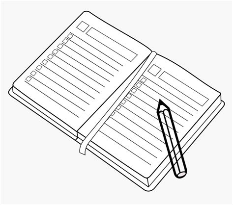 Drawing Of A Diary Hd Png Download Kindpng