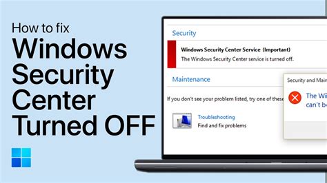 How To Fix Windows Security Center Service Is Turned Off Or Missing In