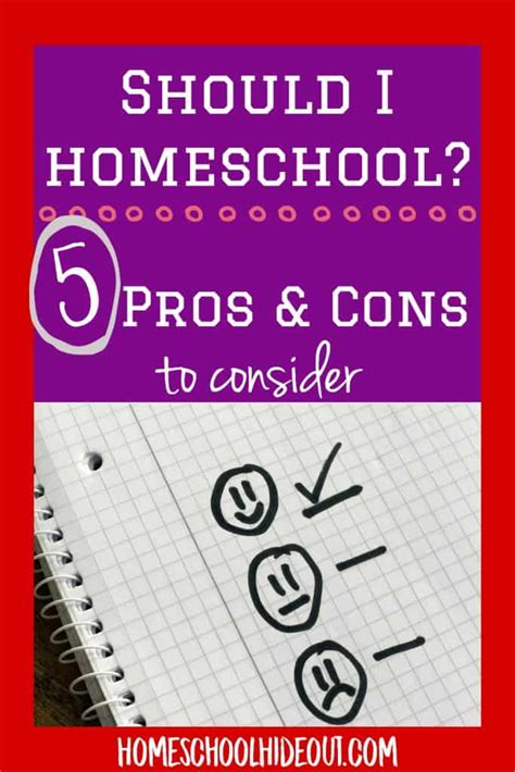 Top 5 Pros And Cons Of Homeschooling Homeschool Hideout