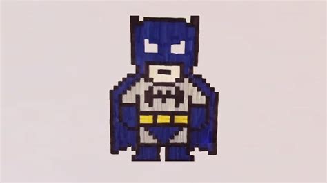 Comment Dessiner Batman Pixel Art Youtube
