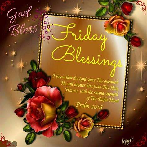 Friday Blessings Psalm 206 God Bless Good Night Blessings