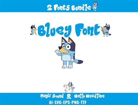 Bluey Font Bundle Instant Download Magic Sound Font Trendy Etsy Australia