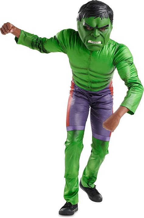 Marvel Hulk Costume For Boys Size 13 Green Uk Toys And Games