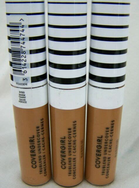 Covergirl Trublend Undercover Concealer D150 Warm Tawny Lot Of 3 New