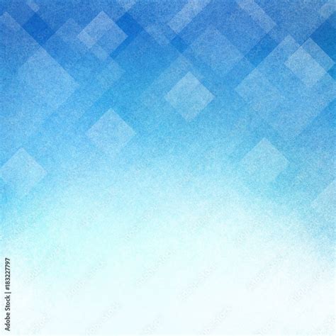 Blue Background With Abstract Diamond Pattern In White Textured