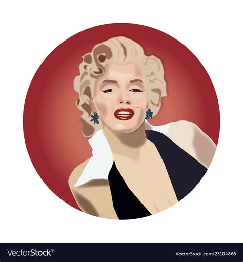 Marilyn Monroe Royalty Free Vector Image VectorStock