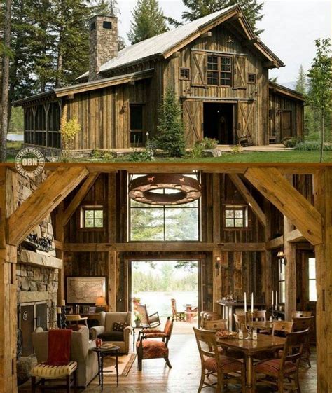 Pin By Kristy Harvey On Cabins Barn Style House Barn House Plans