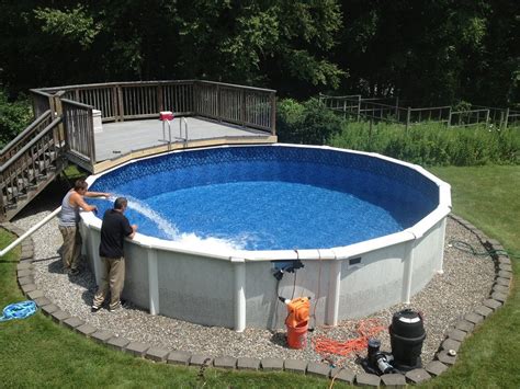 Shocking Photos Of Backyards With Above Ground Pools Concept Laorexa