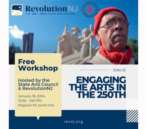 New Jersey State Arts Council And Revolutionnj Host Free Virtual