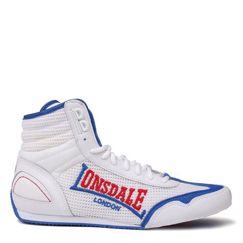 Lonsdale Mens Contender Boxing Boots Mid Lace Up Breathable Lightweight