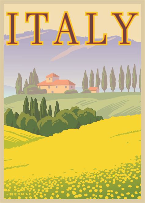 Italy Such A Pretty Poster Vintage Italy Travel Poster Vintage