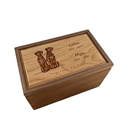 large keepsake box personalized walnut with cherry mad tree woodcrafts®