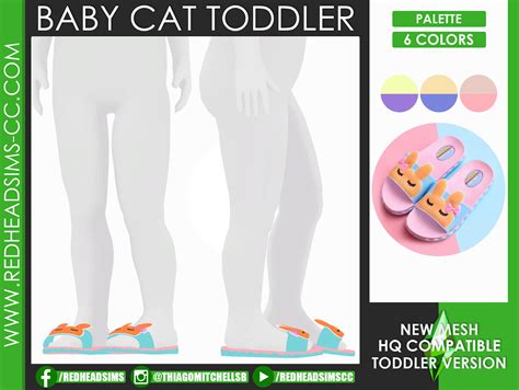 Baby Cat Shoes Kids And Toddler Redheadsims Cc