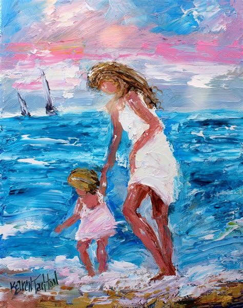 Mom And Child Fine Art Print Made From Image Of Oil Painting Mother