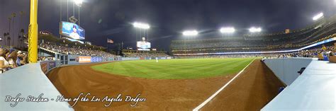 Dodger Stadium Panorama Los Angeles Dodgers Field Level