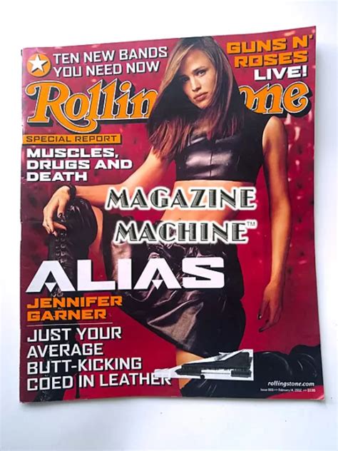 Magazine Jennifer Garner Rolling Stone Guns N Roses 14 Février 2002 Eur