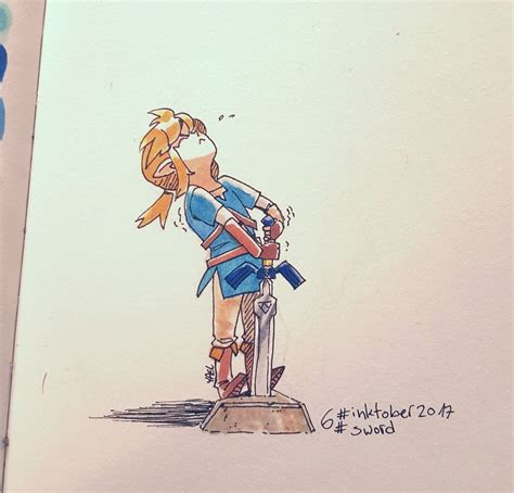 Link Trying To Pull Out The Master Swordthis Is From Tumblr Master