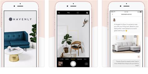 Three Iphone Screens Showing Different Rooms And Furniture In One Photo