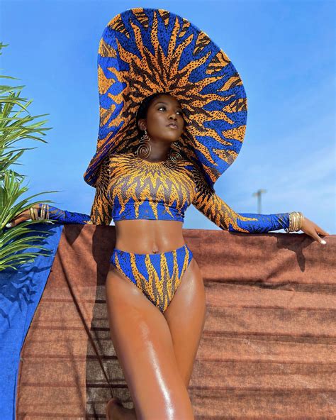 ayo sun flare women s two piece top or bottom swimsuit stretchy african print in blue and gold