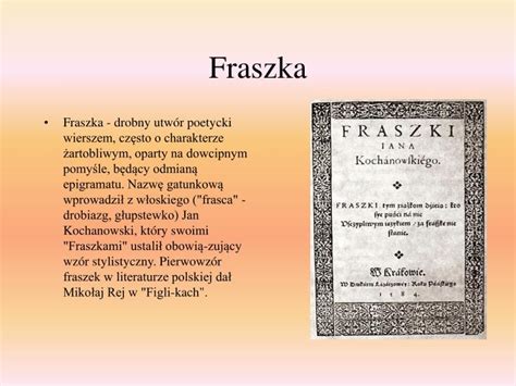 Fraszka Do Gór I Lasów Tekst - PPT - Jan Kochanowski (1530-1584) życie i twórczość PowerPoint
