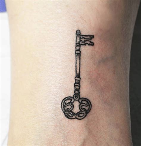 Simple Skeleton Key Tattoo Simple Key Tattoo Skeleton Key Tattoo