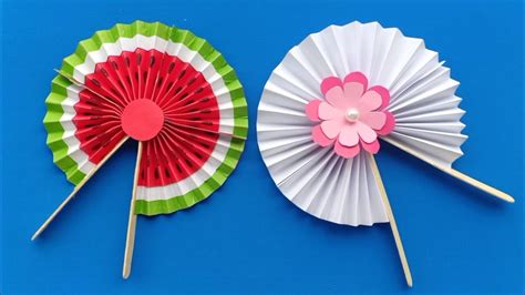 Cute Paper Pop Up Fans Diy Watermelon Hand Fans Making Paper Fan How