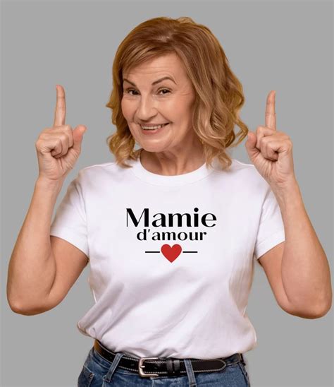 T Shirt Mamie Damour Cadeau Mamie En 2023 Cadeau Mamie Mamie T Shirt