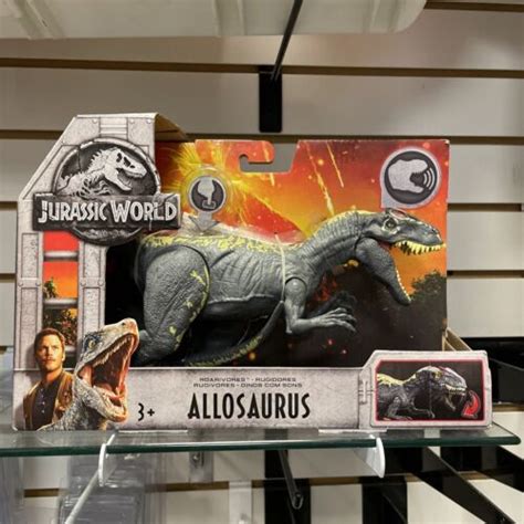 Jurassic World Allosaurus Roarivores Figure Mattel Jurassic Park Dinosaur Rare 4578005190