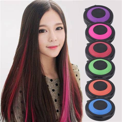Whereas hair products for bleaching and highlights strip color away from your hair, temporary blonde hair dye can be more forgiving as it simply coats the outer layer of the hair. Professional 6 colors Temporary Hair Dye Powder cake ...