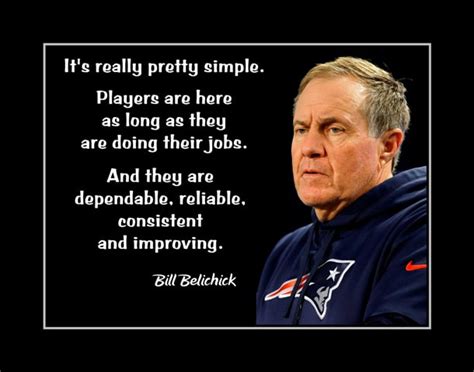 Bill Belichick Its Pretty Simple Coach Quote Poster Inspirational