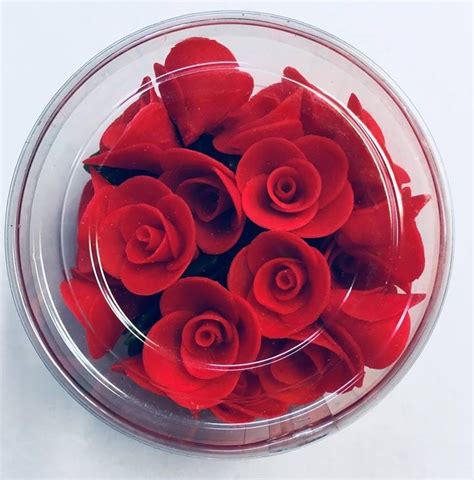 Mini rózsa piros - Grallu Tortadekoráció Kft