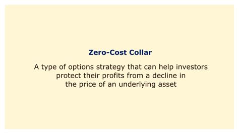Zero Cost Collar