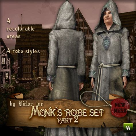 The Sims Resource Monk S Robe Set Part 2