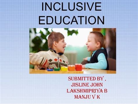 Inclusive Education Ppt