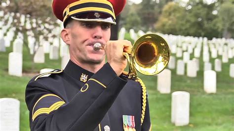 Taps Performed In Arlington National Cemetery Summer And Winter