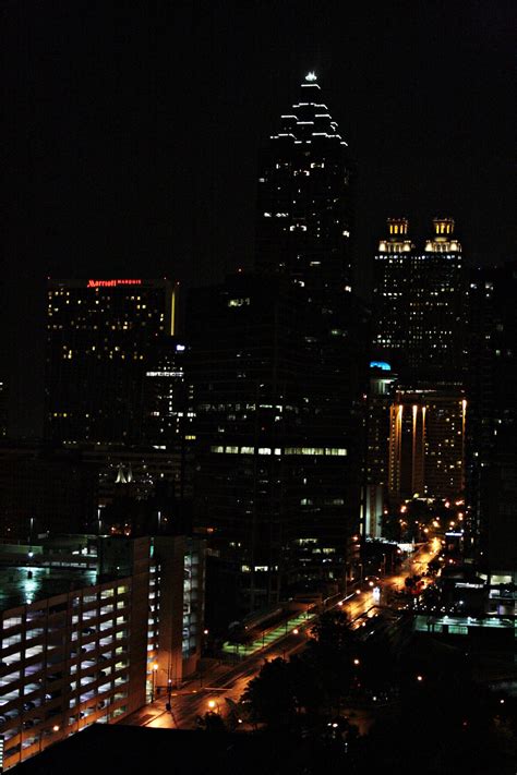 Download Atlanta Skyline At Night Wallpaper