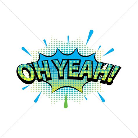 Comic effect oh yeah Vector Image - 1608783 | StockUnlimited