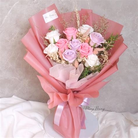Jual Rose Soap Bouquet 10 Stem Buket Bunga Sabun Kado Anniversary