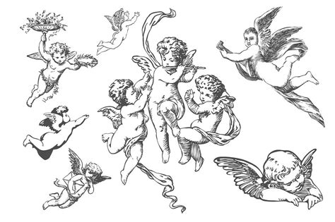 Angels And Cupids Collection Cupid Tattoo Cherub Tattoo Designs
