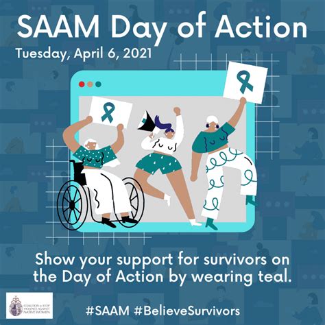 2021 sexual assault awareness month saam believe survivors csvanw coalition to stop