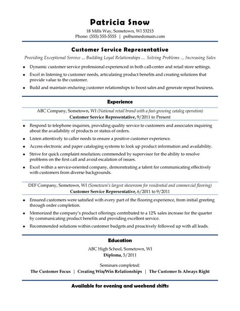 30 Customer Service Resume Examples Templatelab