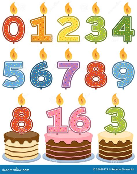 Birthday Candles Vector Illustration 9105342